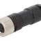 Conector M8 Mamă 3 PIN Drept pe Cablu 4A IP67 60V