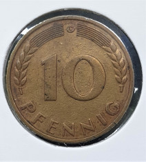 Germania 10 Pfennig 1949 G foto