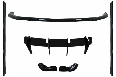 Pachet Aero Complet Mercedes Clasa A W176 Facelift Sport Line (2015-2018) Negru Lucios Performance AutoTuning foto