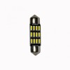 Set 2 Becuri LED 36mm, 12 SMD 4014, 12V, Alb Rece, CANBUS, Auto