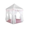 Cort Joaca Copii Kruzzel Gri/Roz 123x123x140cm, Interior/Exterior, 3+ Ani, Poliester