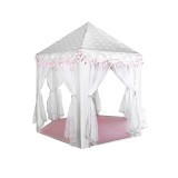 Cumpara ieftin Cort Joaca Copii Kruzzel Gri/Roz 123x123x140cm Poliester Casuta Interior
