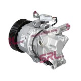 Compresor aer conditionat Toyota Yaris (XP10), 1999-2006, motorizare 1.0, 50kw/1.3, 63kw, benzina, rola curea 110 mm, 6 caneluri, de tip Denso: 5SE09, SRLine