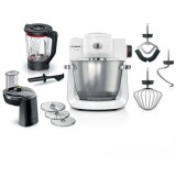 Robot de bucatarie BOSCH Seria 6 MUMS6EW22, 1600 W, Bol 5.5 l, 7 trepte + Pulse, Mixare planetara 3D