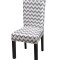 Husa universala pentru scaune clasice, model WAVE, culoare GRI + ALB
