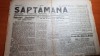 Ziarul saptamana 30 septembrie 1929 anul 1,nr.1-un veac de la eliberarea brailei