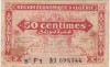 ALGERIA 50 Centimes 1944 first edition aF