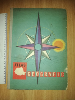 ATLAS GEOGRAFIC -1964 - foto