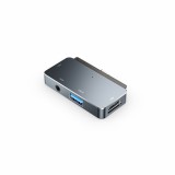 Cumpara ieftin Adaptor 4 in 1 IKATAK, USB-C la HDMI 4k 30HZ, 1 x USB3.0, audio, 1 x USB-C, compatibil Apple iPad Pro