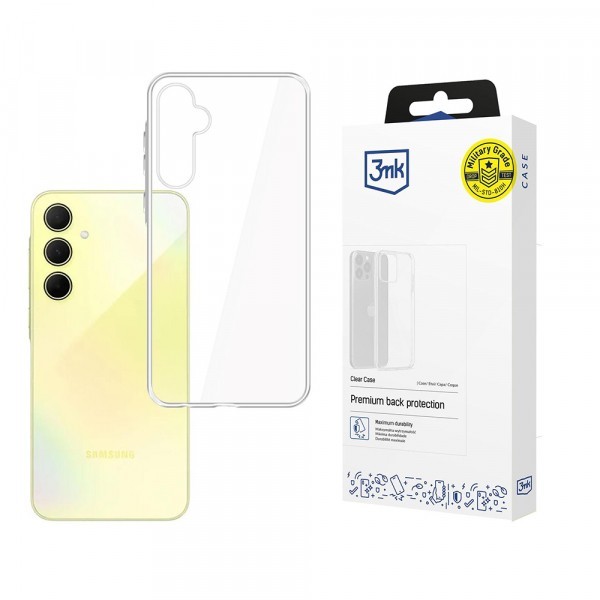 Husa pentru Samsung Galaxy A35 5G A356, 3MK, Clear, Transparenta