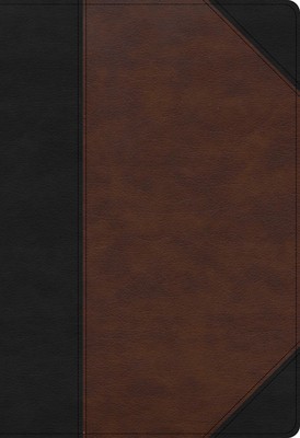 KJV Super Giant Print Reference Bible, Black/Brown Leathertouch, Indexed foto