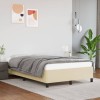 VidaXL Cadru de pat, crem, 120x200 cm, piele ecologică 347241