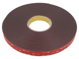 Bandă dublu adezivă acrilică gri 19mm x 33m
