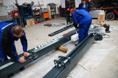 Montaj elevator auto cu 2 coloane cu autorizatie ISCIR