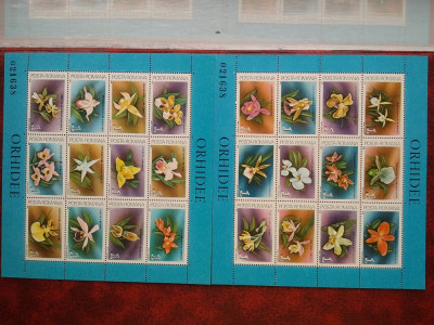1988-Lp1210-Orhidee-2 bloc. -MNH foto