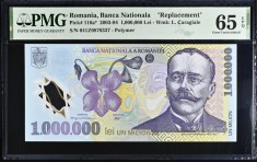 1.000.000 lei 2004 serie Z (rar) PMG65 UNC bancnota gradata