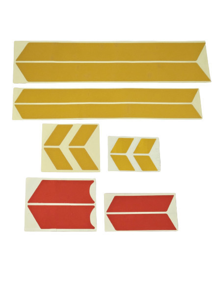 Set 6 stickere reflectorizante trotineta Xiaomi (galbene/galbene/rosii)
