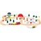 Set trenulet din lemn cu 70 Piese, Bino Toys