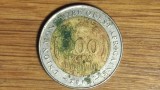 Africa de Vest / Statele vest africane - moneda de colectie bimetal - 200 franci / francs 2005 - frumoasa !