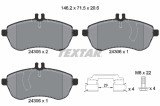TEXTAR 2430602 Q+ set placute frana,frana disc