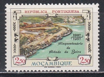 Mozambic 1957 - A 50-a aniversare a Beirei, MNH foto