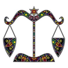 Sticker decorativ, Balanta, Multicolor, 66 cm, 7410ST-4 foto
