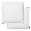 Set 2 Perne vidaXL Umplutură Puf/Pene, 80x80 cm, Albe, Lavabile