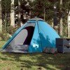 Gossi cort de camping cupola pentru 4 persoane, albastru, impermeabil