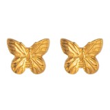 Cumpara ieftin Cercei Ethereal Butterfly, Otel Placat cu Aur 18K - 89596-0