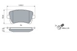 BOSCH 0 986 494 303 set placute frana,frana disc