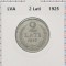Letonia 2 lati 1925 argint - km 8 - cartonas personalizat D56801
