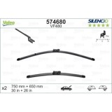 Set lamele stergator 750+650mm/30+26in Citroen C4 09.2018, Ds4 06.20, Ford Galaxy 05.2010, S-Max 05.2010, Peugeot 308 09.2011; fata, stanga +