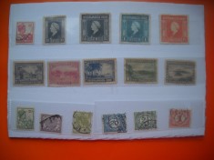 HOPCT LOT NR 624 ANTILELE OLANDEZE SI OLANDA -16 TIMBRE VECHI-STAMPILAT