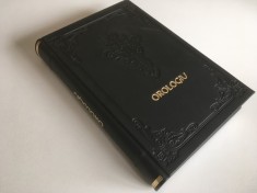 OROLOGIU/CEASLOVUL MARE 1896 TIPARIT IN ZILELE REGELUI CAROL I CU BINECUVINTAREA SF.SINOD-FACSIMIL COLOR LUX,COPERTI PIELE,FORMAT MARE 30X20CM.710PAG.