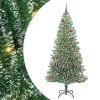 VidaXL Pom de Crăciun artificial cu zăpadă imitată și lumină LED 3396832