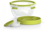Cumpara ieftin Caserola pentru salata EMSA 2,6 L + 2 compartimente, Cutie de pranz, N1071300 - RESIGILAT