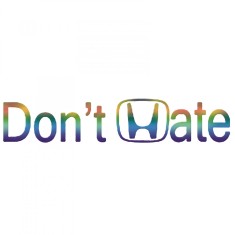Sticker Honda Don t Hate