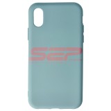 Husa Silicon iPhone XS, High Copy, Glacier Blue - Protectie Premium