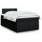 vidaXL Pat box spring cu saltea, negru, 120x200 cm, textil 3288942