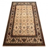 Covor de l&acirc;nă Omega AVILA Ornament cadru nisip bej, 200x300 cm