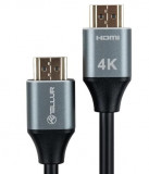 Cablu High Speed HDMI 2.0 Tellur, 4K, 18Gbps, tata-tata, Ethernet, aurit, 5m, Negru