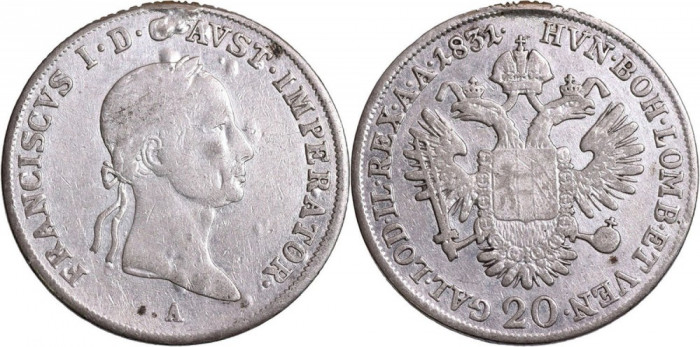 1831 - A - 20 kreuzer - Francis II - Imperiul Austriac