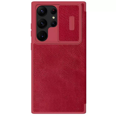 Husa pentru Samsung Galaxy S23 Ultra - Nillkin QIN Leather Pro Case - Red foto