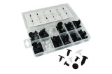 TRUSA DE CLIPS DE PLASTIC - UNIVERSAL 128 PCS JBM 10980