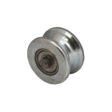 Cumpara ieftin Rola metalica poarta, cu bolt, diametru 70 mm, gri, accesorii porti
