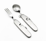 Briceag Multifunctional Detasabil cu Lingura, Furculita, Desfacator, Otel Calit, 6 Functii, 20cm
