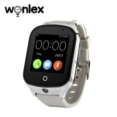 Ceas Smartwatch Wonlex GW1000S cu Functie Telefon, Localizare GPS, Camera, 3G, Pedometru, SOS, Android - Argintiu foto