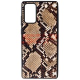 Husa Samsung Galaxy Note 20, TPU Leather Snake, Maro