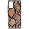 Toc TPU Leather Snake Samsung Galaxy Note 20 Brown