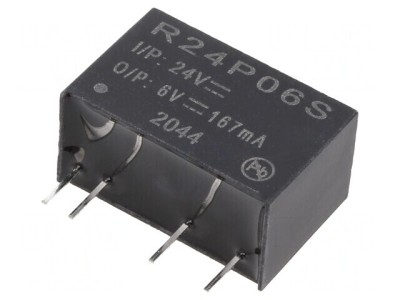 Convertor DC/DC 1W 24V la 6V 167mA foto